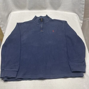 POLO RALPH LAUREN 1/4 Zip Pullover Sweatshirt Sweater Collared Men's Size XL - Picture 1 of 11