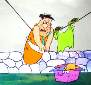 1963 CARRY ON NURSE FRED FLINTSTONES HANNA-BARBERA ORIGINAL PRODUCTION CEL - Picture 1 of 4