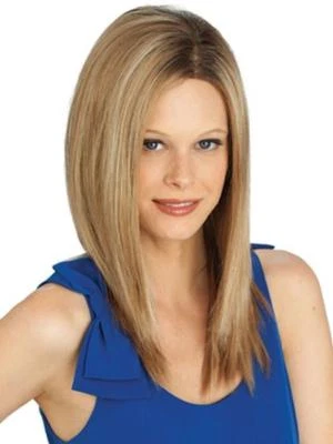 Louis Ferre wig"MANHATTAN SOIREE 8-30ToastedBrown SwissLaceFT IS SOFT Monotop+ - Image 1 of 3