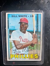 1967 Topps - #290 Bill White card AUTHENTIC FROM 1967 signed card 