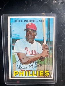 1967 Topps - #290 Bill White card AUTHENTIC FROM 1967 signed card 