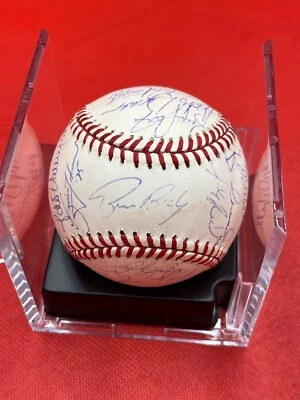 1995 San Diego Padres Team Signed Vintage National League Baseball PSA COA - Image 1 of 4