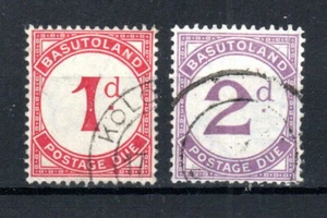 Basutoland 1933-52 1d and 2d Postage Due values SG D1 And D2 FU CDS - Picture 1 of 1