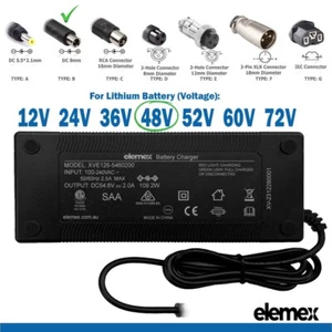 36V 2Ah Battery Charger Lithium eBike Scooter Mobility Wheelchair DC 8mm - Picture 1 of 3