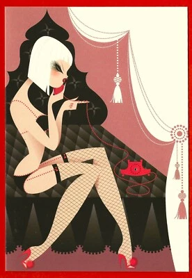 Valentine's Day Greeting Card Sexy Happy Be My Valentine Romantic Lingerie Love - Image 1 of 4