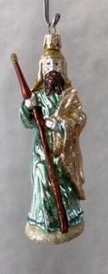 Polish Glass Ornament Saint Joseph Painted in Poland Radko Inspired - Picture 1 of 5
