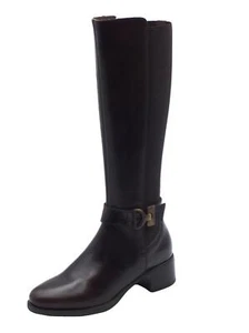NeroGiardini I411750D Manolete Cuoio Stivali eleganti Donna pelle lampo elastico - Foto 1 di 3