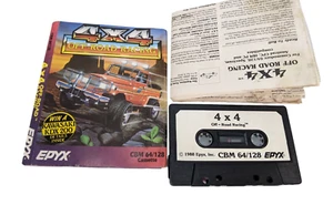 Commodore 64 128 4 X 4 Aus Straße Rennen Epyx Tape Kassette Spiel - Bild 1 von 3