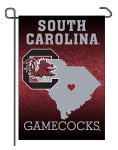 South Carolina Gamecocks 12" x 18" Premium Home State Garden Flag - Picture 1 of 1