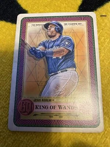 2019 Topps Gypsy Queen Jesus Aguilar Tarot Card King Of Wands Brewers #TOTD 21 - Picture 1 of 2