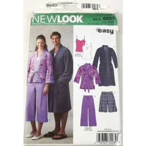 Simplicity 6657 Sewing Pattern Mens Robe Ladies Pants Half Robe Size A All S - Picture 1 of 2