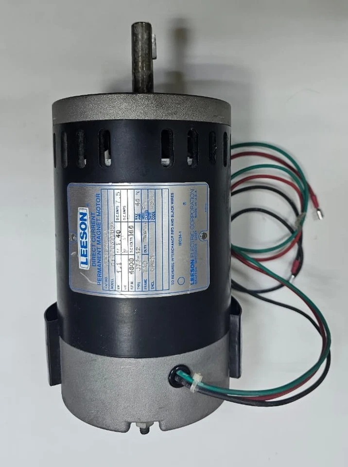 LEESON C42D340BΘA Permanent Magnet DC Motor | 7.5A | 4900 RPM | 180 DC - Image 1 of 4