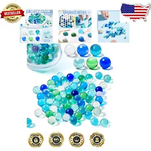 Assorted Cat Eye Glass Marbles Set - 1000 Pieces for Family Games & Crafts - Picture 1 of 9