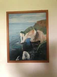 Durdle door Dorset  - Framed original oil on board painting Picture DORSET - Picture 1 of 3