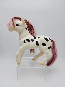 Breyer Lucky Acres Horse 7.5" White w/Brown Spots Hard Plastic Model - Picture 1 of 6