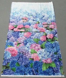Michael Miller quilt-craft fabric SPRING HYDRANGEA DREAM PANEL 2/3yd (dcx-11758)