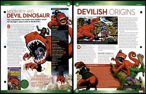 Moon Boy & Devil Dinosaur #DE-01 Heroes - Cosmic Marvel Fact File Page - Picture 1 of 1