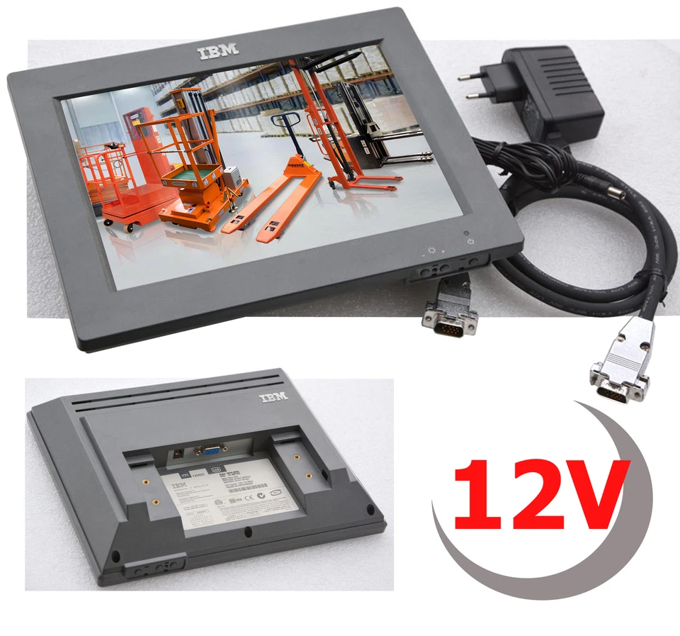 10" 25cm Small IBM POS Monitor 800x600 4820-1FR 12 Volt Needs Only 8Watt M76 - Image 1 of 1
