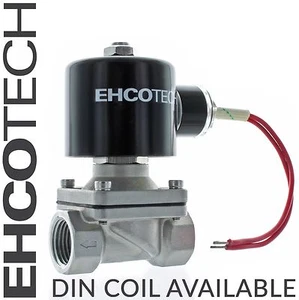 Elettrovalvola 1/2" NPT 24V DC 24-Volt VITON ACCIAIO INOX NC - Foto 1 di 6