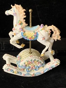 MUSICAL ROCKING CAROUSEL HORSE "IMPOSSIBLE DREAM" - Picture 1 of 15