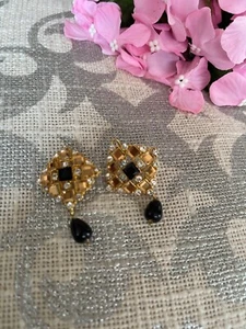 Ethnic Gold Plated kundan Earrings  Women - Picture 1 of 59