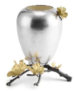 Michael Aram Butterfly Ginkgo Medium Vase 175752 New - Picture 1 of 9
