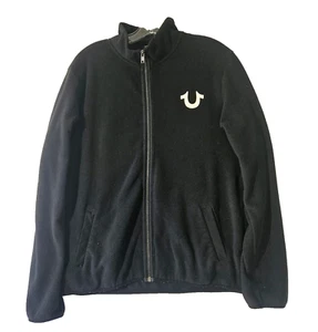 True Religion Full Zip Up Jacket Adult Medium Y2K Graphic Streetwear - Picture 1 of 6