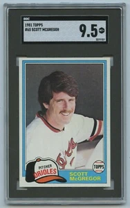 1981 Topps #65 Scott McGregor SGC 9.5 MINT+ Baltimore Orioles - Picture 1 of 2