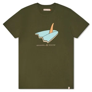 RVLT REVOLUTION NUT LOOSE T-SHIRT YELLOW Größe: M - Bild 1 von 3