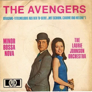 THE LAURIE JOHNSON ORCHESTRA THE AVENGERS GERMAN TV OST 45 PS 7" - Imagen 1 de 1