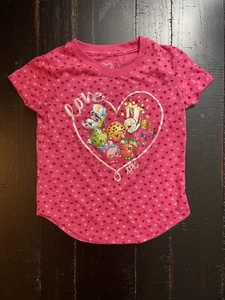 Shopkins Mädchen Tshirt 4/5 Herz Liebe Valentinstag - Bild 1 von 3