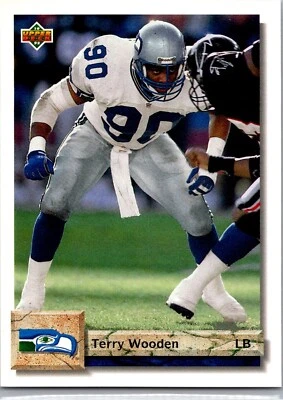 1992 Upper Deck Football - #58 Terry Wooden - Image 1 of 2