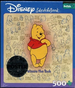 "Nuevo Rompecabezas Sellado Disney Cuaderno de Bocetos ""Winnie the Pooh"" Búfalo 500 piezas 18"" x 18" - Imagen 1 de 2