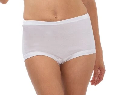 Taillenschlüpfer aus Baumwolle von Schöller | Taillenslip Feinripp weiß  | Neu - Bild 1 von 2