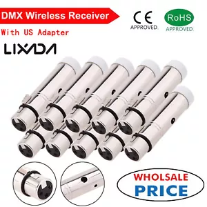 1-10 Pcs LIXADA 2.4G DMX512 Wireless Female XLR Receiver for Stage Par Light LOT - Picture 1 of 14