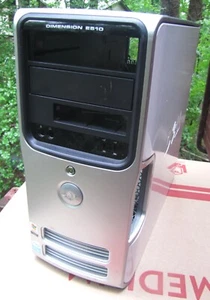 Dell Dimension E510 EMPTY 4 Slot ATX Motherboard PC Case - Picture 1 of 5
