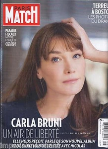 Paris Match Magazine Carla Bruni Skorpios Michel Gondry Boston Marathon Mali - Picture 1 of 12