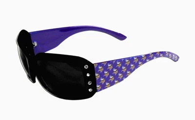 Gafas de sol para mujer Minnesota Vikings (diseñador con pedrería) con licencia NFL Foto 1 de 2