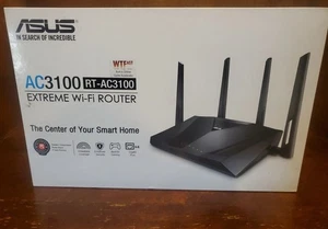 ASUS RT-AC3100 Dual Band Gigabit 2.4GHz 5.0GHz Extreme Wi-Fi Router Gaming - Zdjęcie 1 z 6