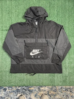Jaqueta masculina Nike Air sem forro Anorak preta DD6406-010 com capuz tamanho XXL usada - Imagem 1 de 4