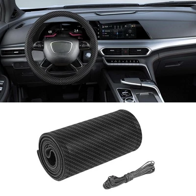 Cubierta de volante cosida a mano hágalo usted mismo 14,5-15" para Chevrolet Optra Foto 1 de 4