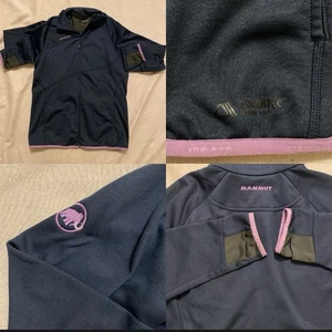 Mammut Borah Asymmetrical L Polar tech Blue Jacket Lilac Trim Logo  1010-19191 - Picture 1 of 9