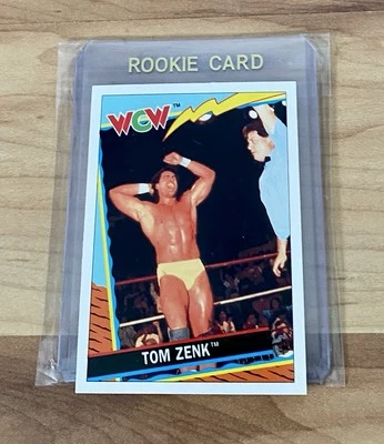 1992 Topps WCW UK Tom Zenk Rookie Card #38 Mint WWE Vintage Rare - Image 1 of 2