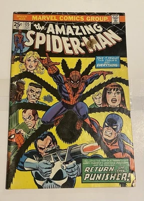 Amazing Spider-Man 135 Low Grade 3rd Appearance 2nd Cover App Of The Punisher - Image 1 of 2