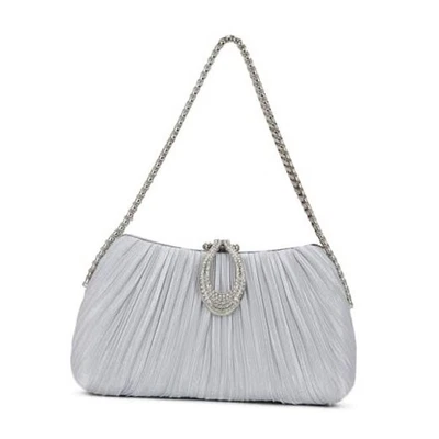  Черный клатч кошельки для женщин официальный золотой вечер сумка атласное платье серебро - Изображение 1 из 4