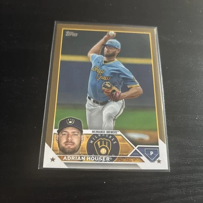 2023 Topps Gold #323 Adrian Houser /2023 - Image 1 of 2