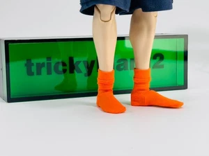 trickyman12 1/6 Unisex Socks Model For 12inch Action Figure Orange - Picture 1 of 2