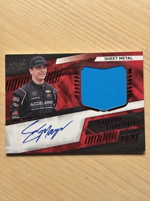 2023 Prime Racing Sam Mayer Souvenir Signatures Sheet Metal Autograph 19/25 - Image 1 of 3