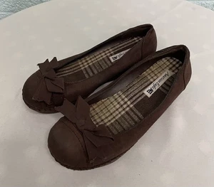 American Eagle Damenschuhe Kunstleder Größe 8 niedriger Keilabsatz - Bild 1 von 11