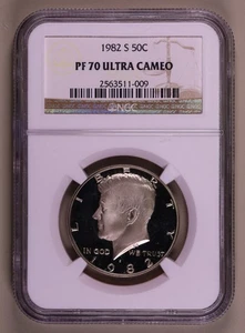 1982-S Kennedy Half Dollar NGC PF70 Ultra Cameo ***RARE ORIGINAL COIN*** - Picture 1 of 4